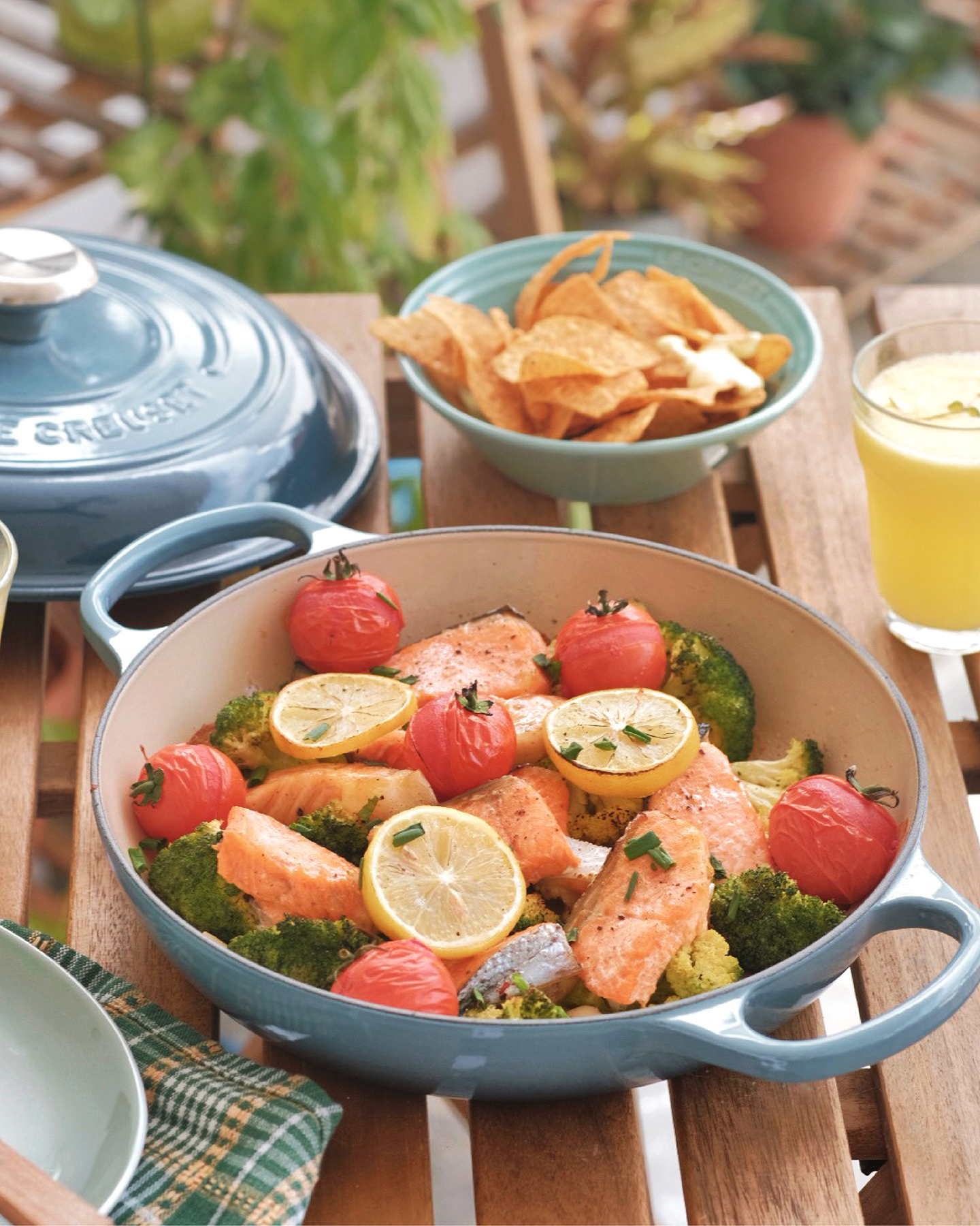 Baked Salmon and Vegetables