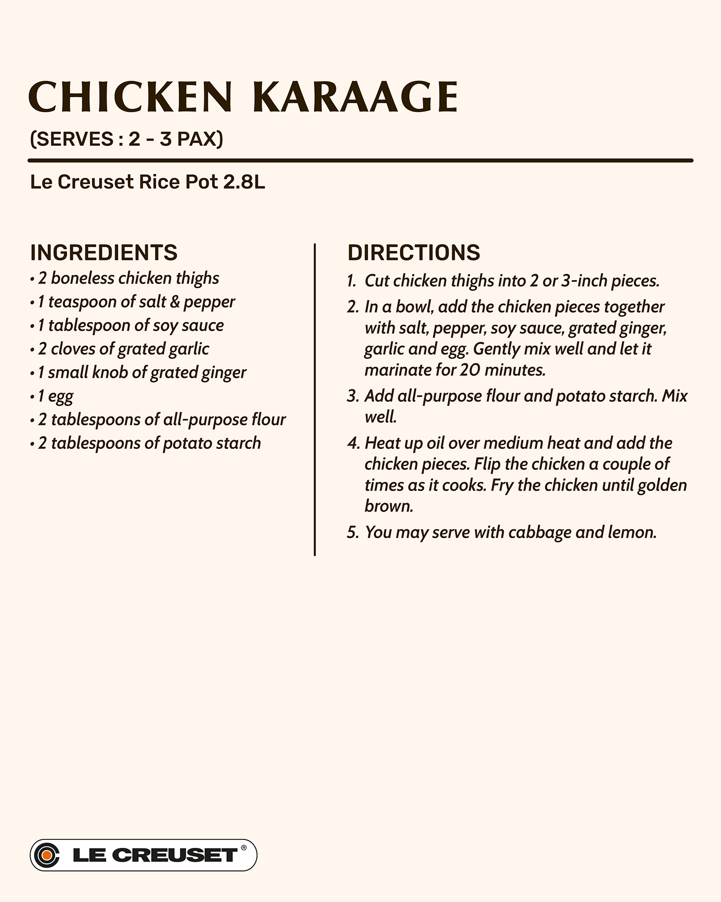 Chicken Karaage 1