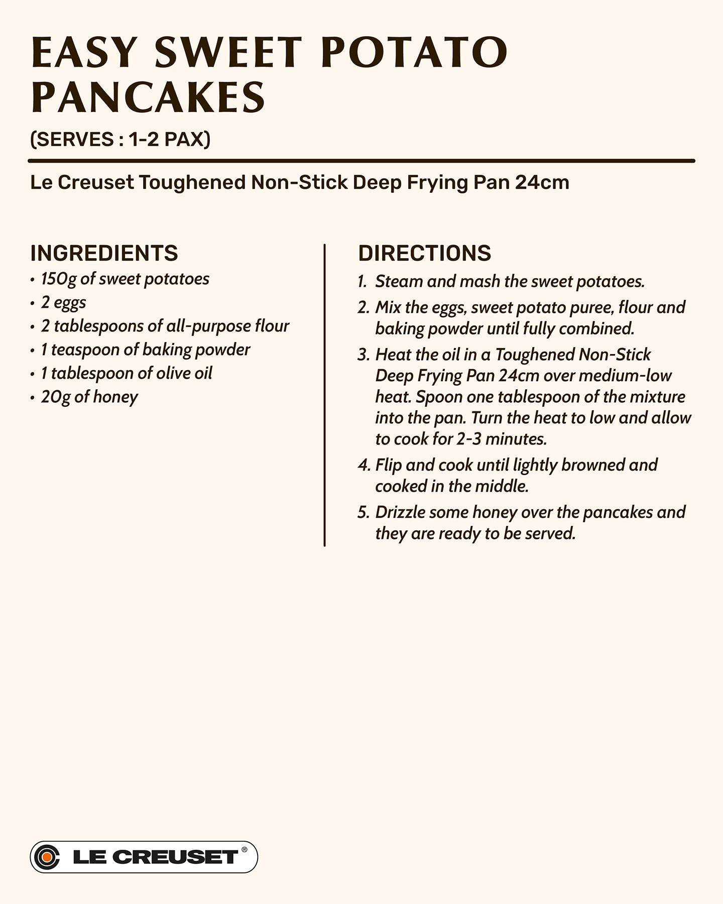 Easy Sweet Potato Pancakes 1