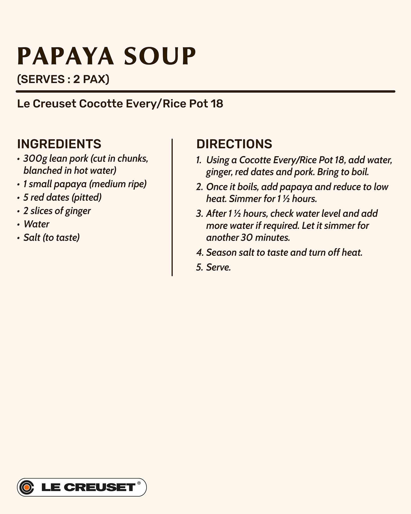 Papaya Soup 1